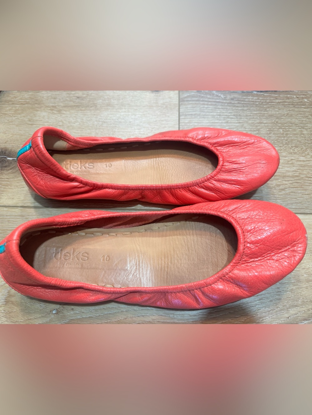 Tieks poppy Sz 10 Leather Ballet Flats